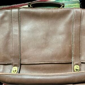 Vintage Coach Leather Briefcase